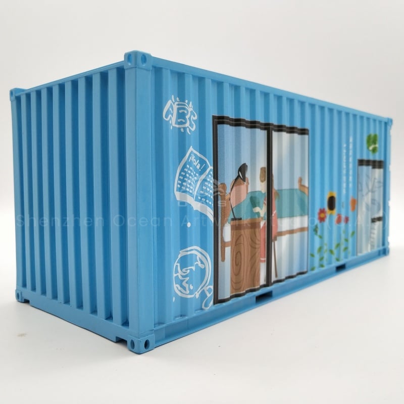 【LAC】O.A.S Container Model Factory 20GP Plastic Crafts Custom Company promotional gifts scale 1:20 ROUYAO Container Model