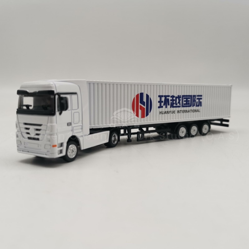 【LAC】O.A.S Container Model Factory Shipping Gift Toy Truck Customized 1:87 HUANYUE Alloy Material  Container Model Truck