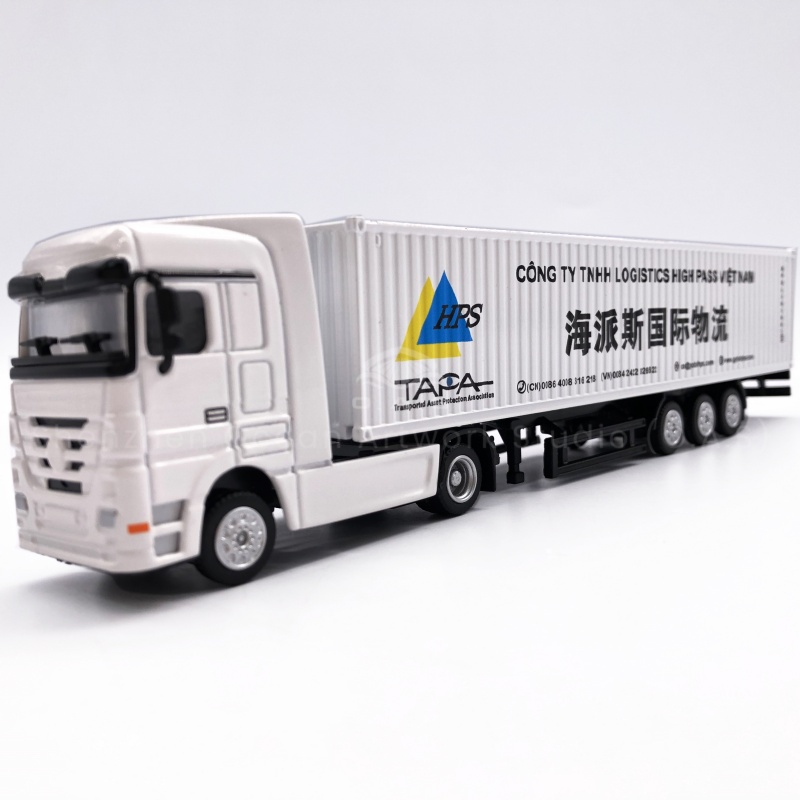 【LAC】O.A.S Container Model Factory Shipping Gift Toy Truck Customized 1:87 HPS Alloy Material  Container Model Truck