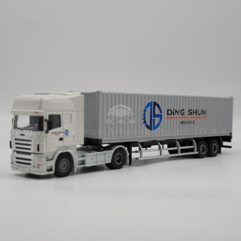 【LAC】O.A.S Container Model Factory Shipping Gift Customized 1:50 DS Alloy Material  Container Model Truck