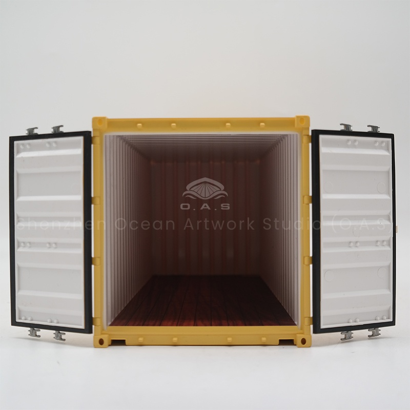 O.A.S Container Model Workshop specializes in customizing 20GP container models and is the ideal choice for creating personalized gifts. The model is produced in strict accordance with the real size 1:20 and other proportions, with exquisite craftsmanship and fine details. Can customize your own logo, whether it is simple style or gorgeous style, can be cleverly integrated, so that the gift is unique, highlight the charm of personality. Amber@vesselmodel.com Tel:+86 18038048785