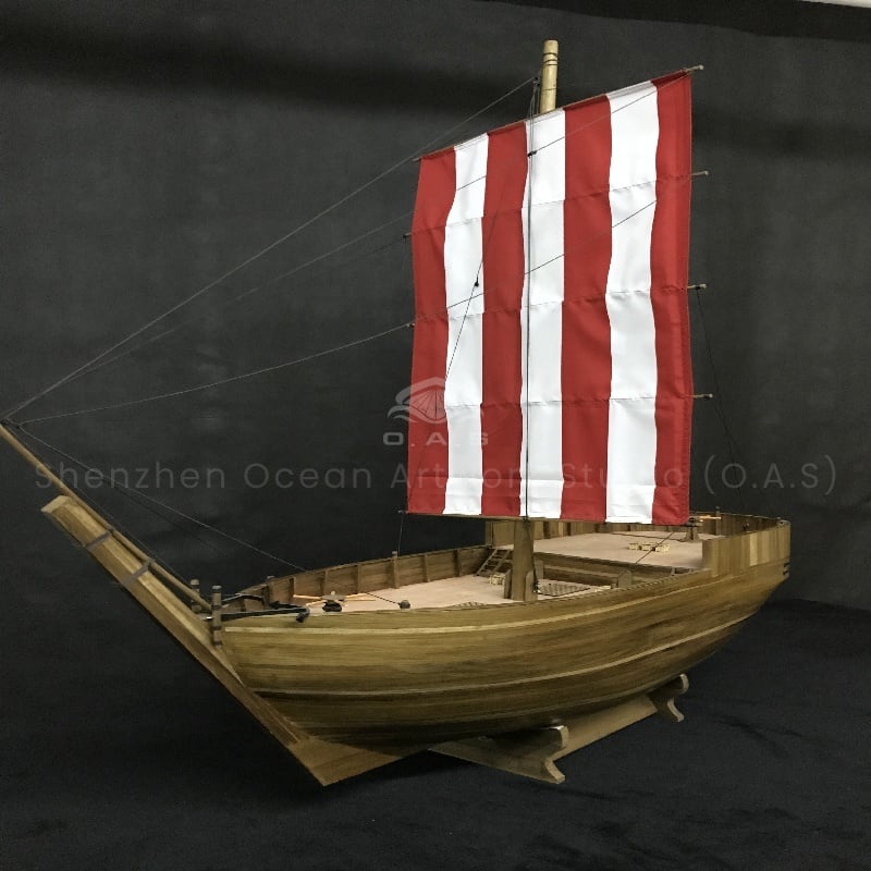 【LAC】Handmade Sailboat Boat Model High Workmanship Nautical Gift Customized 100cm DZH Plastic Sailboat Model