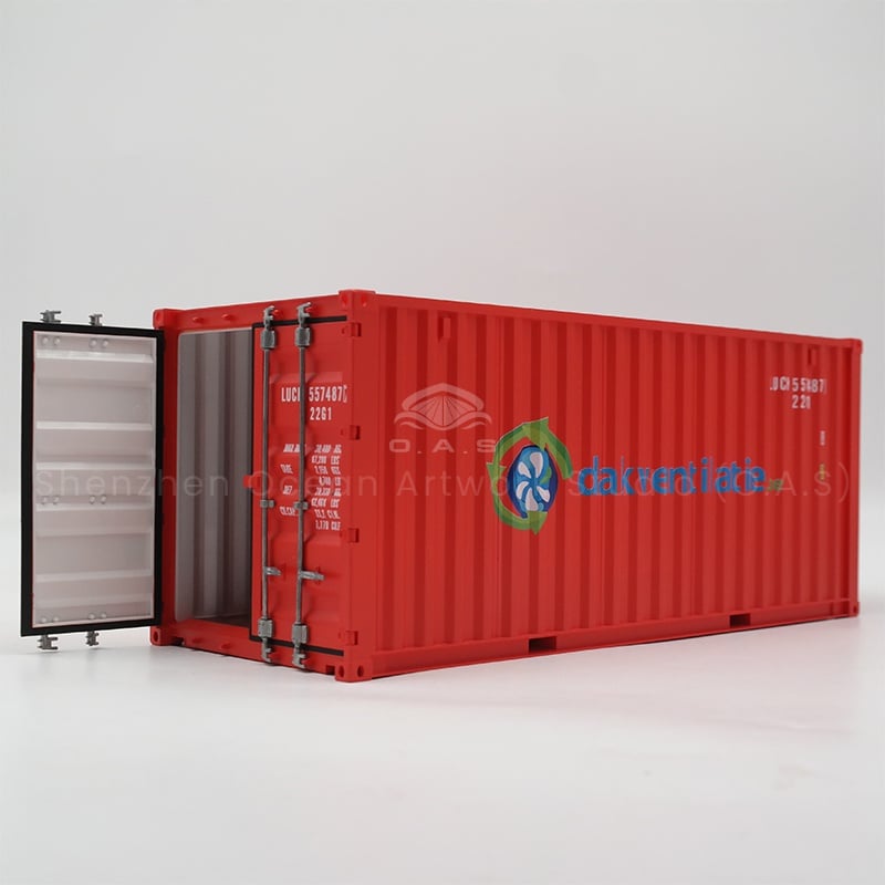 【LAC】O.A.S Factory Customized 1:20 Scale Plastic Container Model Beautiful Shipping Boxes  Gifts Dakventilatie Container