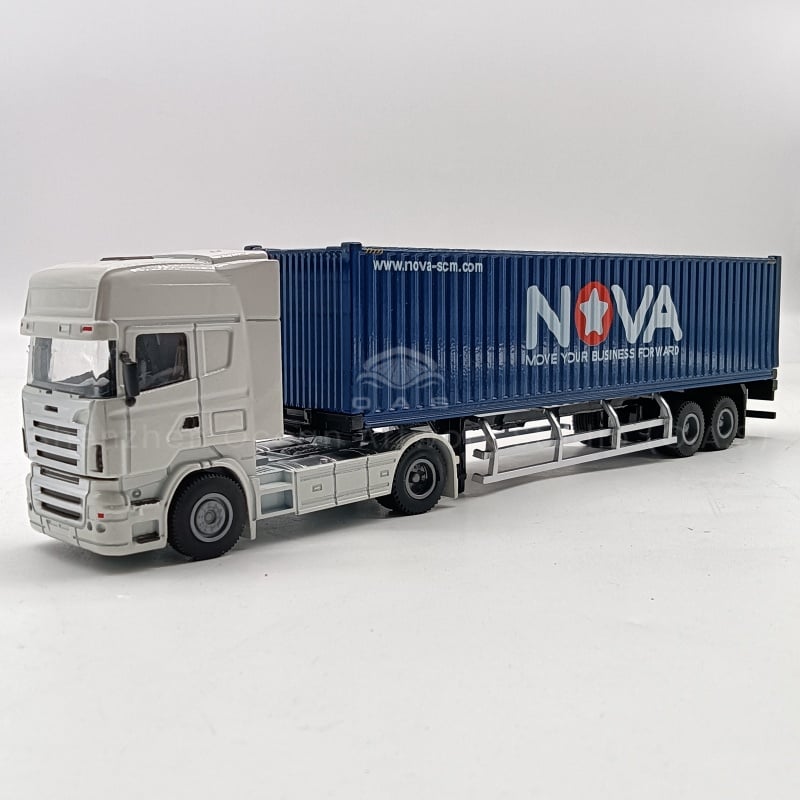 【LAC】O.A.S Container Model Factory Shipping Gift Toy Truck Customized 1:50 NOVA Alloy Material  Container Model Truck