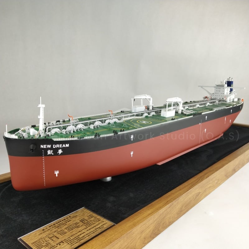 【LAC】O.A.S Factory 100% Handmade High Quality Ship Model Customized Business Gift 100cm Chemical Tanker Ship Model