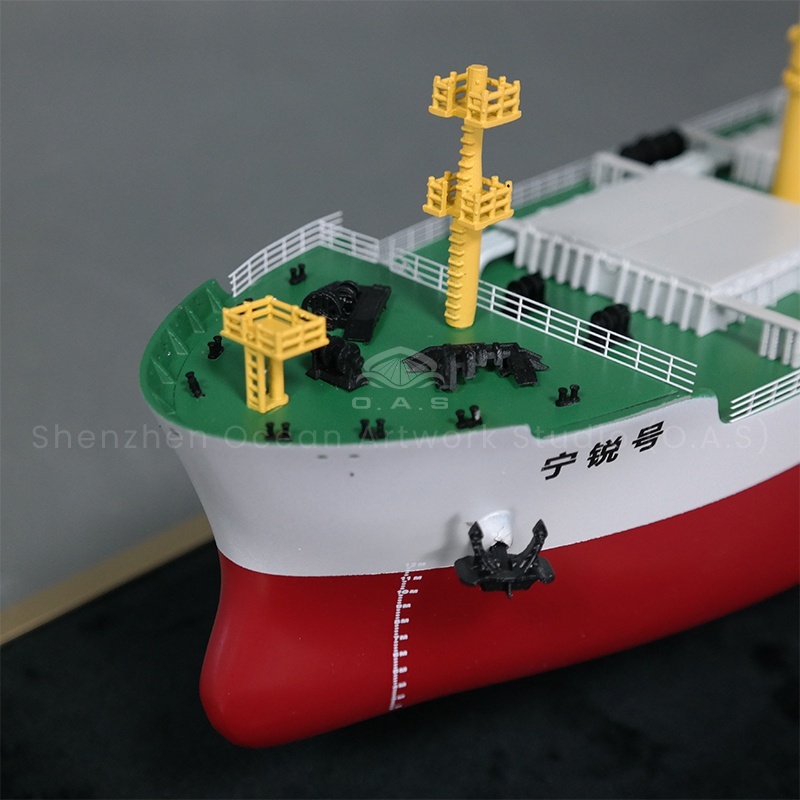 This 65cm five-cabin bulk carrier model made by O.A.S is the ideal choice for enterprise mass customization. Its accurate replica of the real ship structure, five compartages are clearly designed, the hull proportion is coordinated, and the lines are smooth. Through mass production, enterprises can be used for business gifts and office displays, highlighting the professional heritage of the shipping field, symbolizing that enterprises are full of business opportunities in the journey of business, all the way through the wind and waves.Amber@vesselmodel.com Tel: +86 18038048785