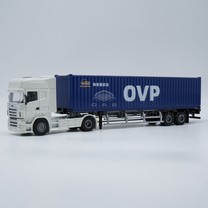 【LAC】O.A.S Container Model Factory Shipping Gift Customized 1:50 OVP Alloy Material Logistics Container Model Truck