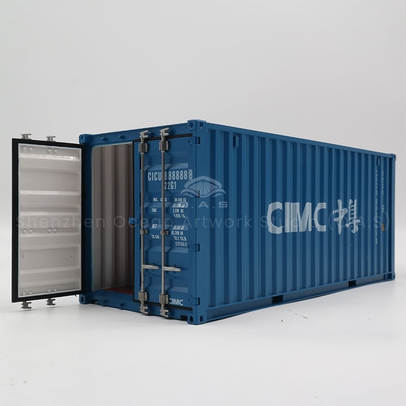 【LAC】O.A.S Factory Customized 1:20 Scale Plastic Crafts Shipping Container Model for  Gift Shipping CIMC Subject Container