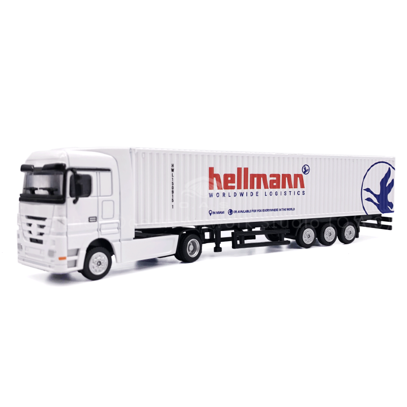 【LAC】O.A.S Container Model Factory Shipping Gift Toy Truck Customized 1:87 HANHONG Alloy Material  Diecast Truck Model