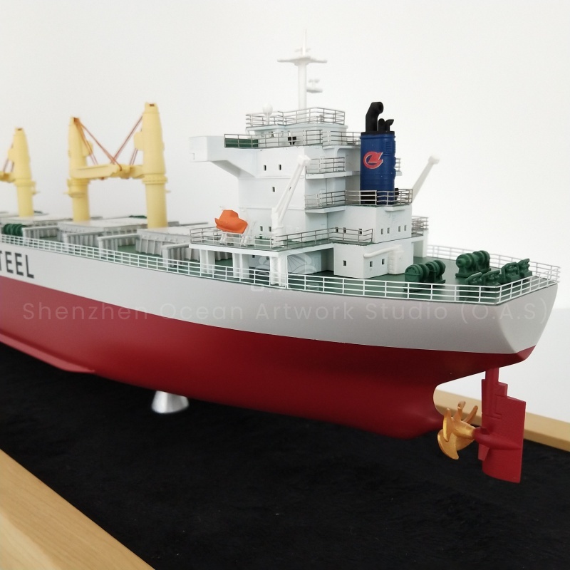 Looking for a creative gift for your business opening? O.A.S produced this 65cm shipping bulk carrier ship model small batch customization service is exactly what you want! The professional team has carefully built and accurately restored the details of the bulk carrier, from the hull lines to the cabin structure are lifelike. Small batch customization is flexible and convenient, and can be integrated into the company's elements, which means that the company sails ahead in the business sea after opening and returns with a full load.Amber@vesselmodel.com Tel: +86 18038048785
