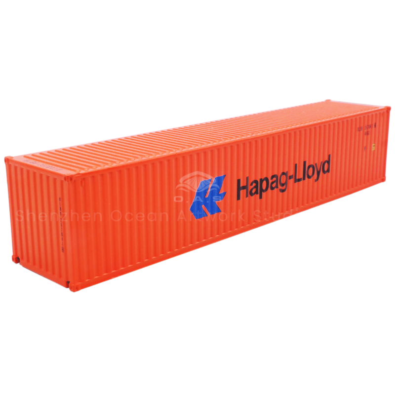 O.A.S Model Factory specializes in creating 1:87 Hapap-Lloyd alloy container models. The model is made of high quality alloy, durable and full of texture. High-precision reproduction of the exterior of the Hapap-Lloyd container, from classic tones to unique logos. Support customized corporate logo, enterprises can integrate exclusive elements into it, highlight brand characteristics, both practical and collectible value. Amber@vesselmodel.com Tel: +86 18038048785