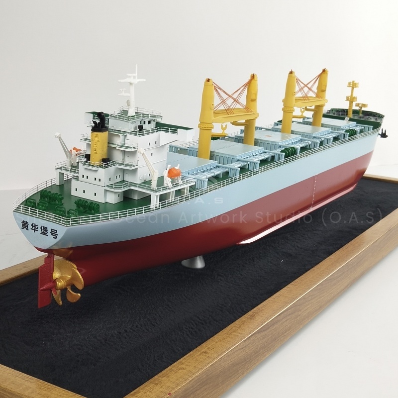 【NAC】O.A.S Factory's Customized 65cm Bulk Carrier Ship Scale Model Novelty Plastic Ship Model for Shipping Gift