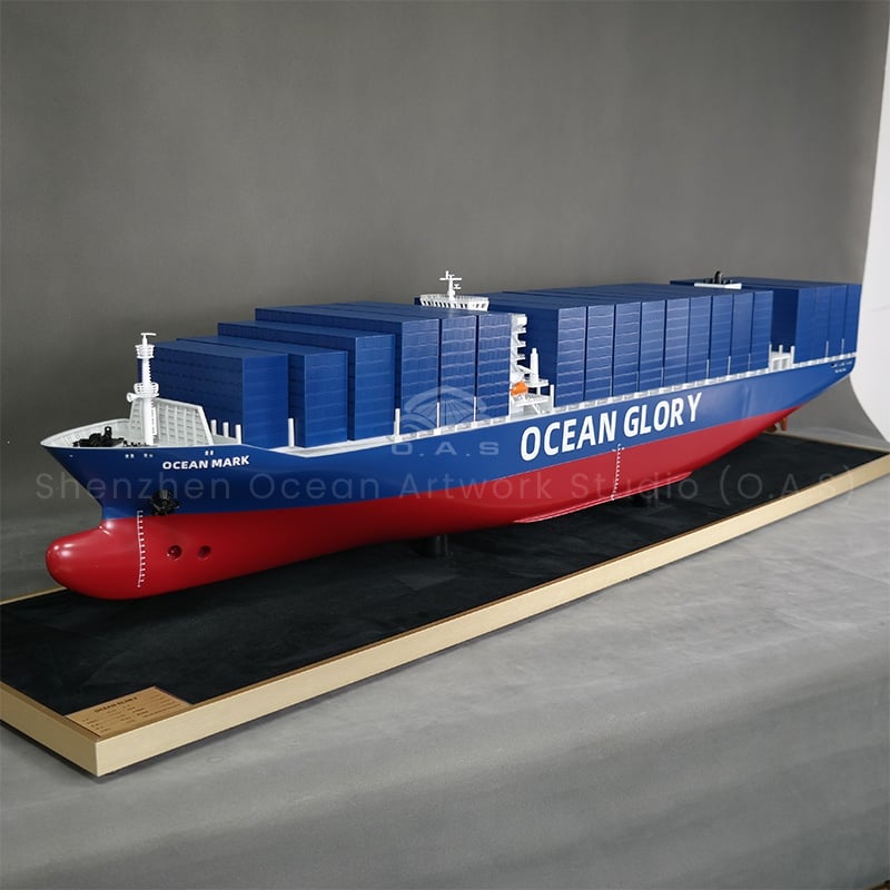 XAC O.A.S Factory's 183cm Shipping Container Ship Model Gift for Ship Lovers with Flashing Feature