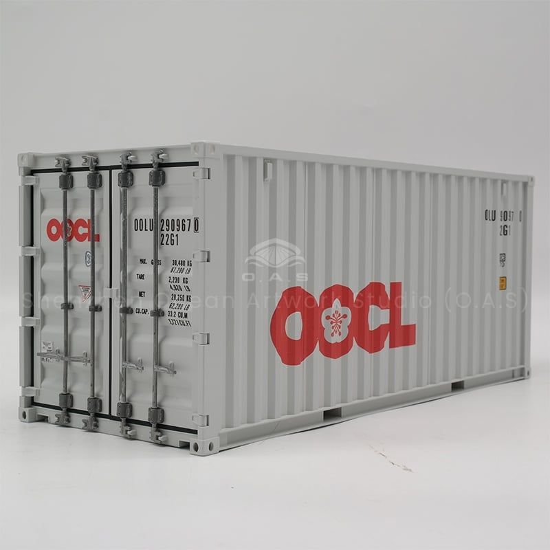 【LAC】O.A.S Container Model Factory 20GP Plastic Crafts Shipping Boxes OOCL Miniature Container Model