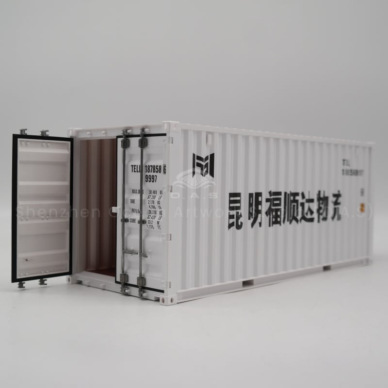 【LAC】O.A.S Container Model Factory Customized Scale1:20 Plastic Crafts Shipping Boxes  KMFS Container Model