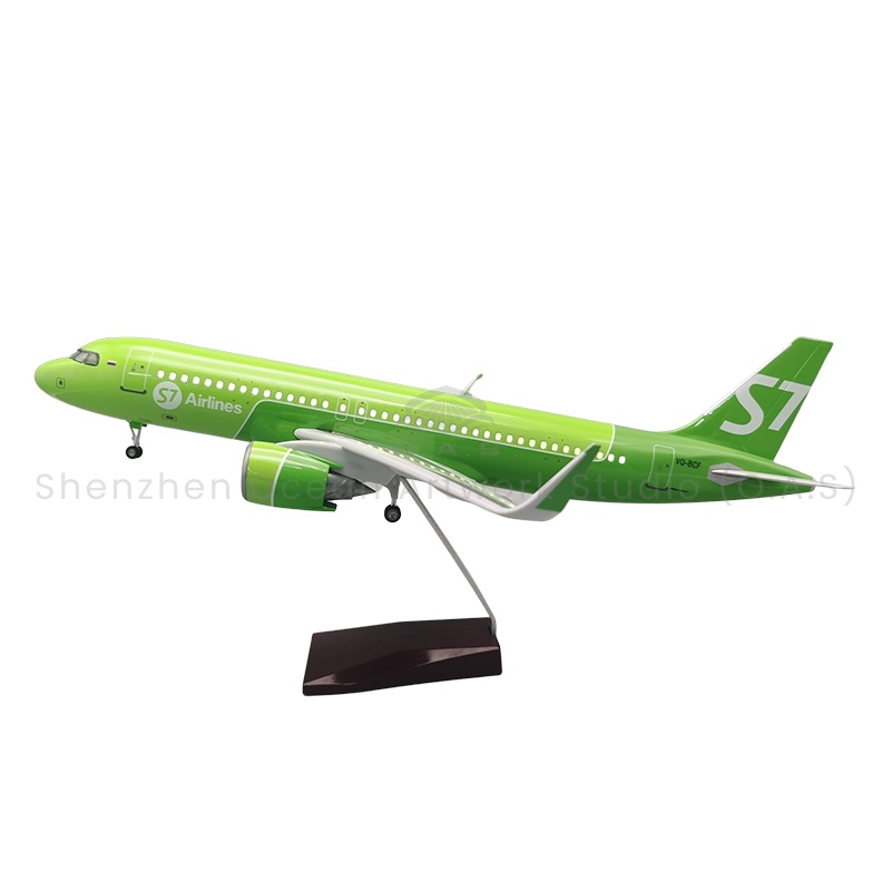 【LA】Flugzeugmodell als Geschenk, Maßstab 1:80 – Modellflugzeuge Airbus A320 der Siberian Airlines, 47 cm, Boeing-Modellflugzeuge
