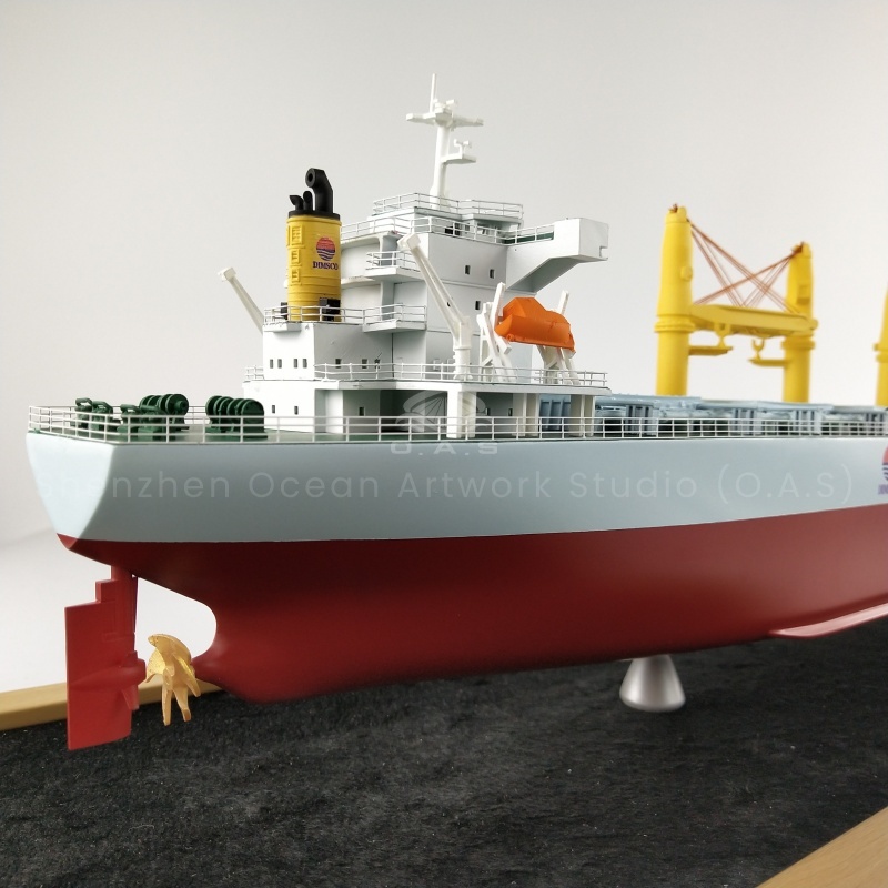 This 100CM static tanker model produced by O.A.S supports drawing customization and is built specifically for the show. According to the drawings you provide, we rely on professional technology to accurately restore the outline of the tanker's appearance, cabin layout and other details. Customized models, with realistic design and fine workmanship, become eye-catching highlights at the exhibition, helping you efficiently show the charm and professional strength of the ship.Amber@vesselmodel.com Tel: +86 18038048785