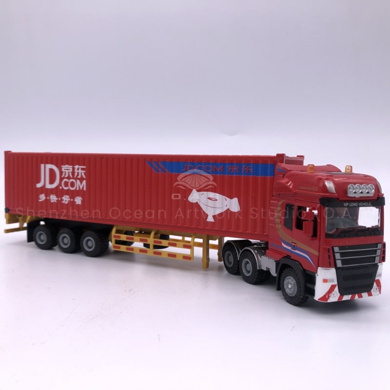 O.A.S Model Factory, focusing on model customization for 17 years, brings 1:50 shipping container truck models. Carefully selected alloy material, strong and durable, accurate reproduction of real car details. Support LOGO customization, whether it is corporate publicity, or as a high-end business gift, can perfectly integrate into the brand elements, highlight the unique style, help brand image enhancement. Amber@vesselmodel.com Tel: +86 18038048785
