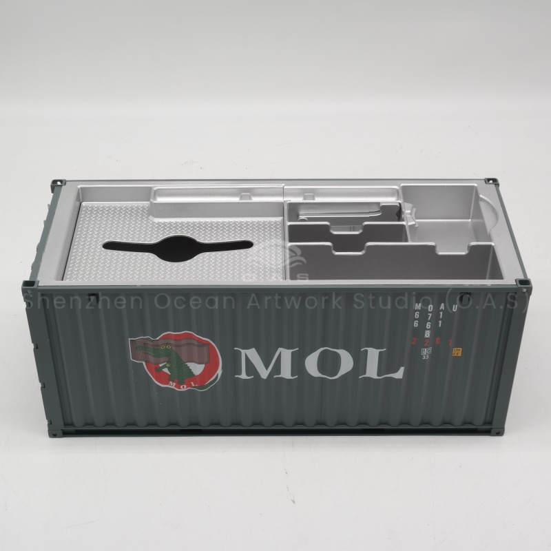 Shipping companies want to send a unique gift? O.A.S launched a 1:20MOL Marine container tissue box model, which is accurately reproduced in strict proportion, the appearance is highly restored, and the details show the quality. It is not only a practical tissue box, but also has a certain storage function. Support logo customization, easily integrate into the enterprise elements, whether business gifts or office placement, can enhance the brand image, quickly order! Amber@vesselmodel.com Tel: +86 18038048785