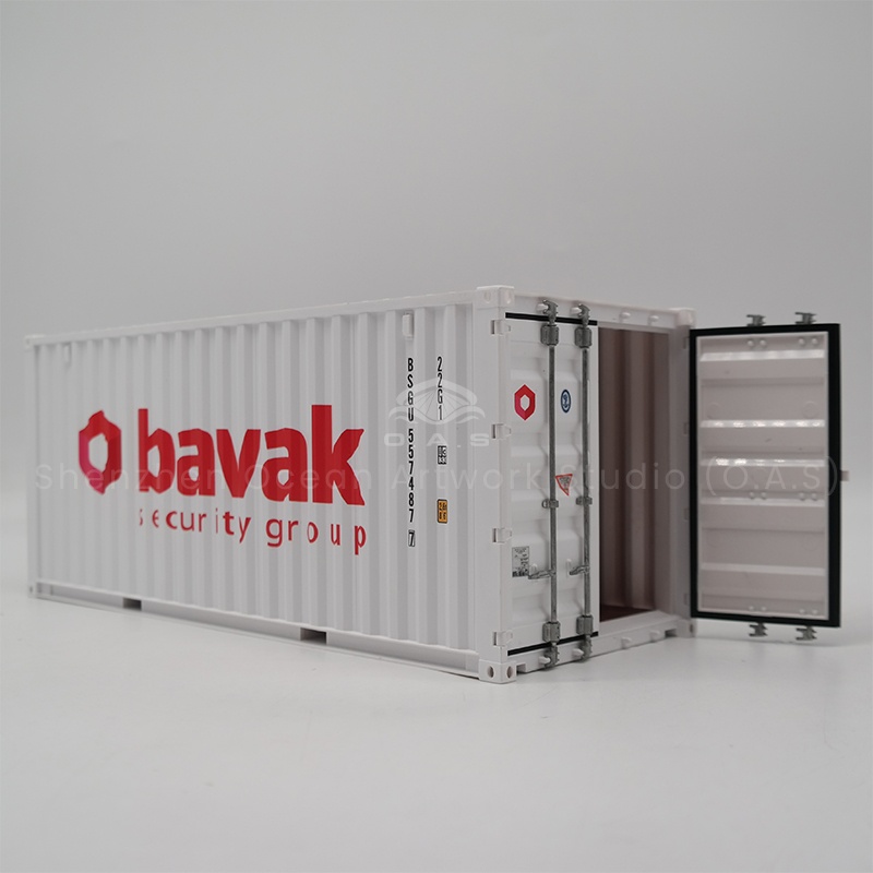 O.A.S ship model factory, customized 20GP container model company logo for shipping enterprises. Our team draws inspiration from shipping culture, uses 3D modeling and CNC processing technology, cleverly integrates corporate logos and container models to create highly textured shipping gifts, and fully displays the brand charm of shipping enterprises in customer appreciation and exhibition promotion. Amber@vesselmodel.com Tel: +86 18038048785