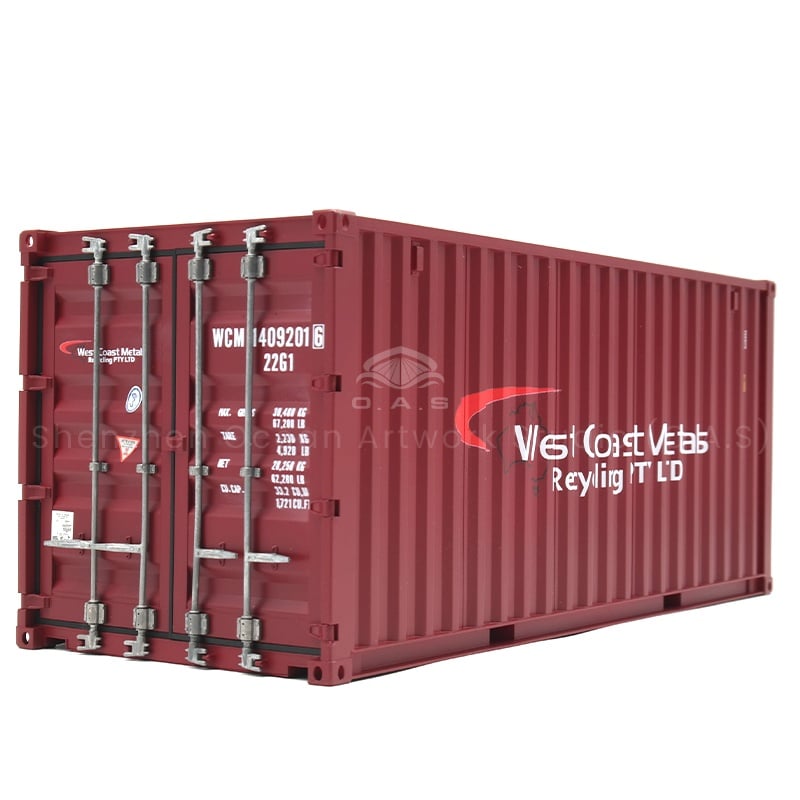 【LAC】O.A.S Container Model Factory Customized Scale1:20 Plastic Crafts Shipping Boxes  WCM Container Model