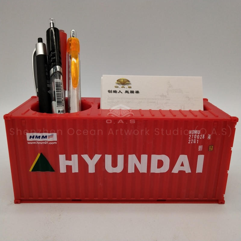 【LAC】HYUNDAI Plastic Storage Box  Model  Scale 1:35  Shipping Container O.A.S Factory Customizable Pen Holder  Model