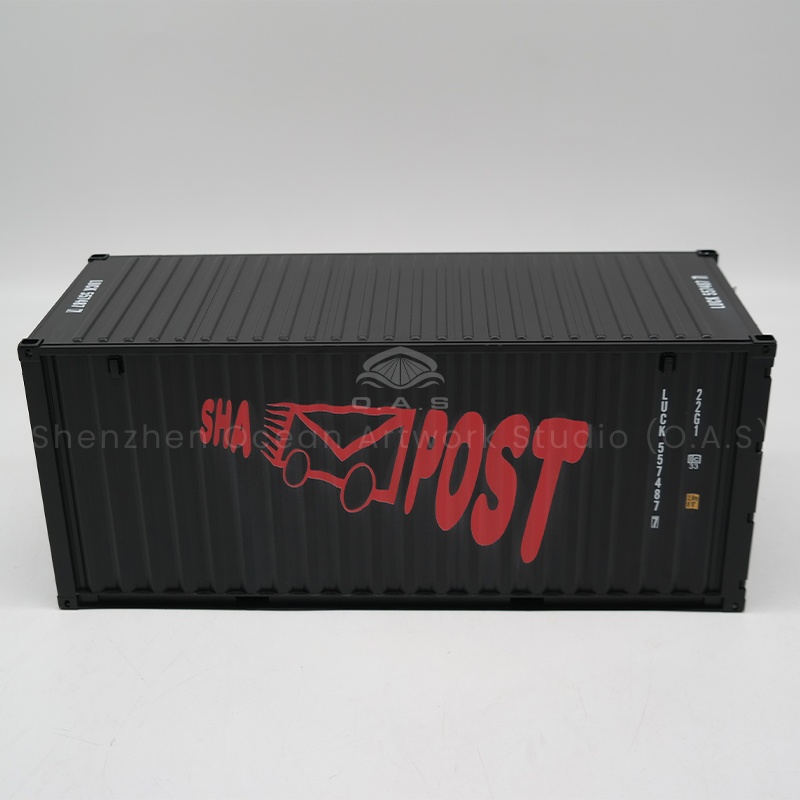 O.A.S ship model factory focus on 20GP shipping container model customization, support logo integration. From the structure to the details, the team reproduced the real shipping container 1:1 to ensure that the model was highly realistic. Whether it is exhibition promotion to attract customers, or as a high-end gift partner, the model can effectively enhance the corporate brand image and help the shipping business development. Amber@vesselmodel.com Tel: +86 18038048785