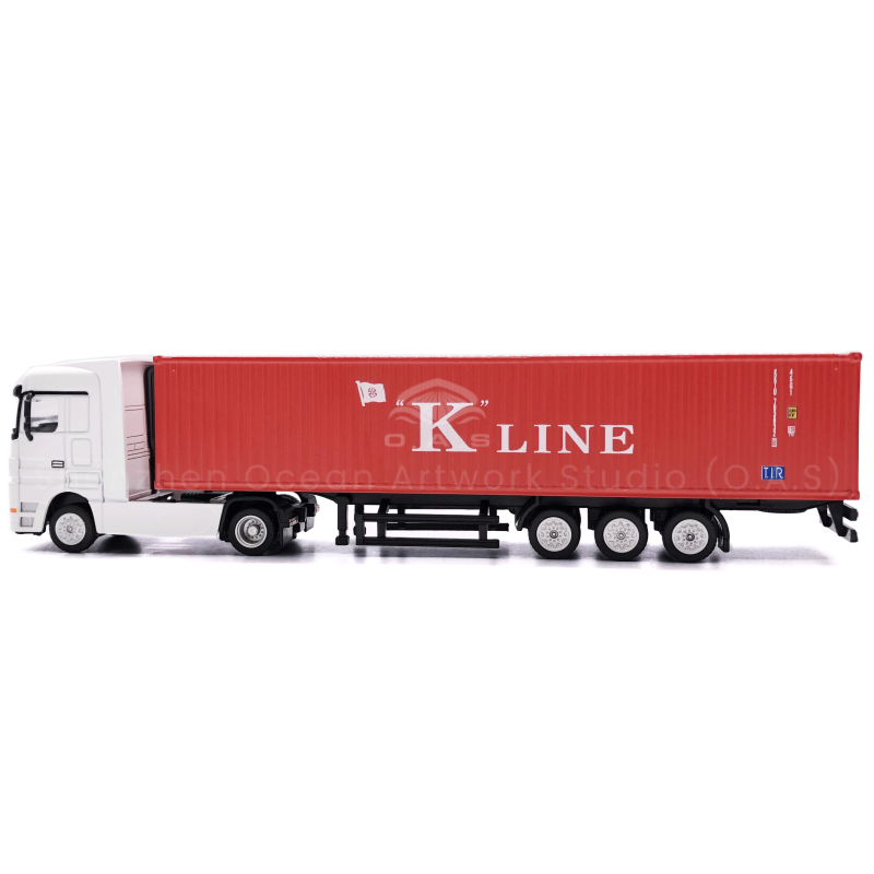 The O.A.S factory has focused on model customization for 17 years and now launches a 1:87 K LINE alloy container truck model. The model is made of high-quality alloy, strong and durable, and the details of the body LINE, structure and logo of the K LINE collection card are highly restored, and the texture is full. It can accurately customize the logo for the enterprise, cleverly integrate the brand elements, and highlight the unique charm. Whether it is a business gift or a promotional display, it is very suitable, quality worry free, free mail home. Amber@vesselmodel.com Tel: +86 18038048785