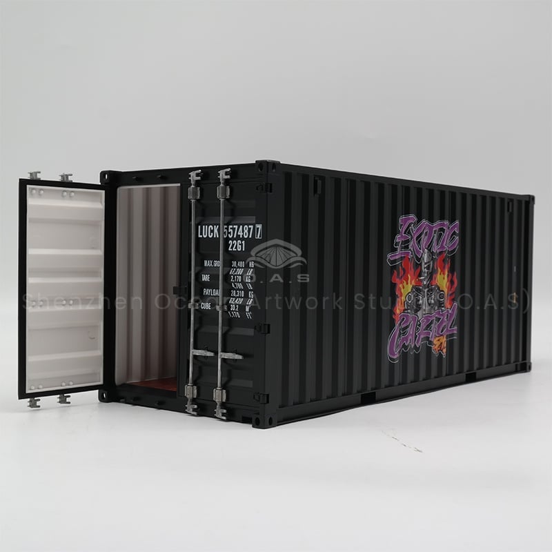 【LAC】O.A.S Container Model Factory Customized Scale1:20 Plastic Crafts Shipping Boxes  CARTEL Container Model