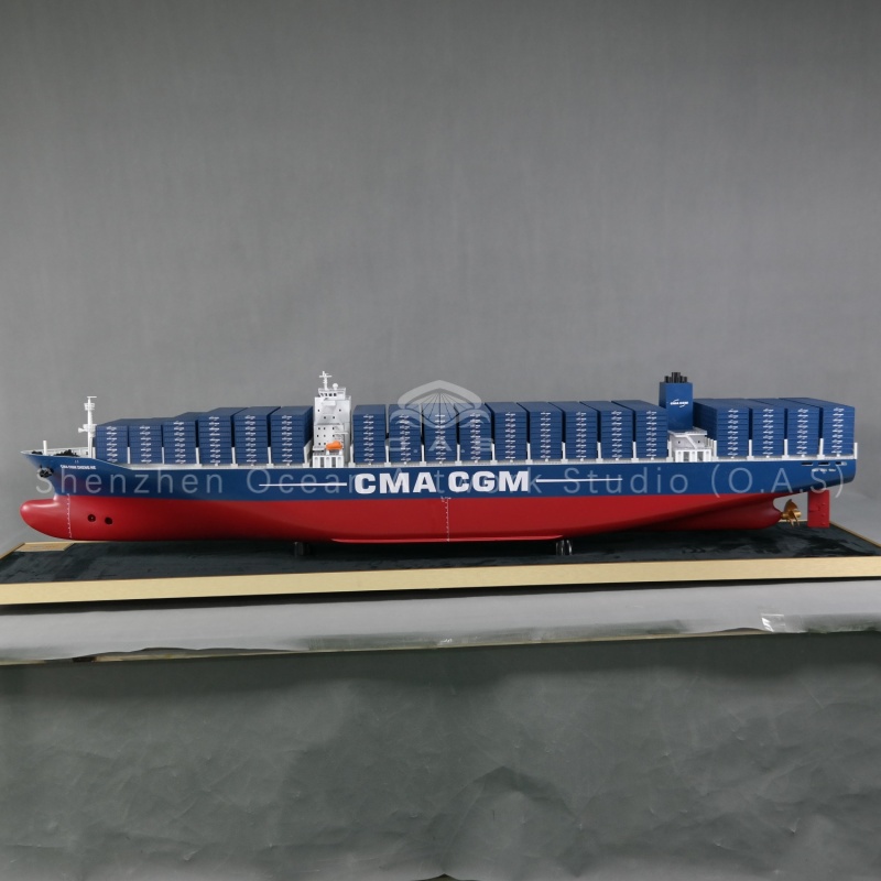 Our CMA CGM container ship model vividly replicates the iconic vessel plying the Algiers-Western European sea routes. Meticulously crafted to mirror real maritime transport details—from cargo stowage to hull contours—it embodies the essence of transatlantic shipping. Ideal for shipping firms, route promotions, or corporate gifting, this model highlights CMA CGM’s expertise in Algiers-Europe sea transport. With exceptional authenticity and durable quality, it serves as a premium office display or promotional item. Factory-direct supply supports customization and wholesale—elevate your brand with this scenario-driven, precision-engineered ship model!Amber@vesselmodel.com Tel: +86 18038048785