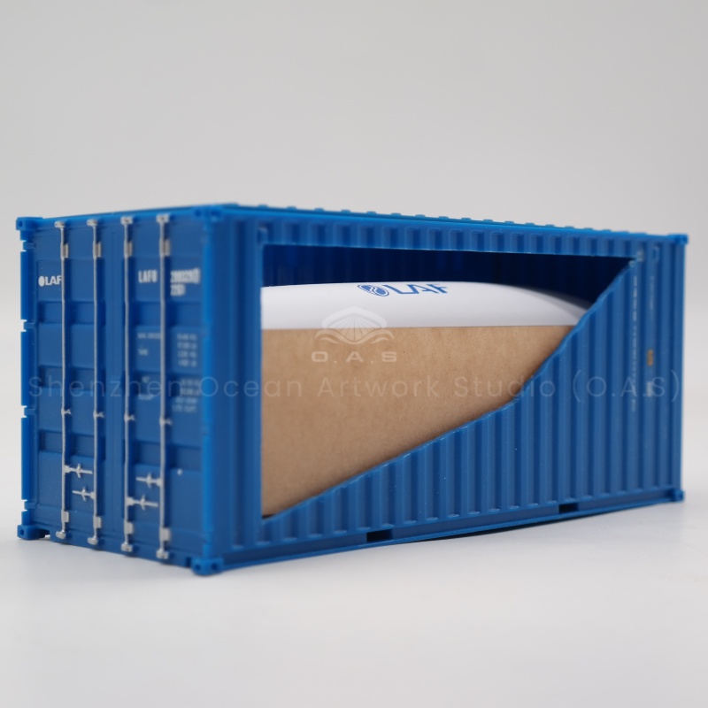 【LAC】Customizable 20GP Shipping Container Box 1:35 Scale Plastic Crafts LAF Liquid Bag Container Scale Model