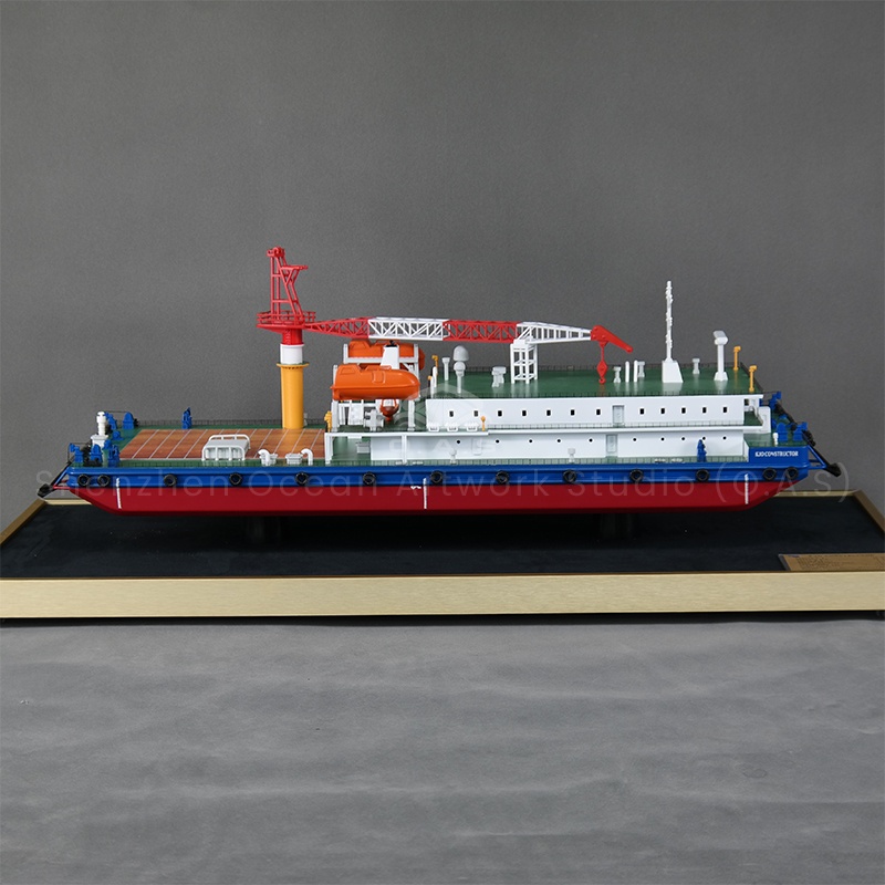 【NAC】O.A.S Customized 70cm Multi-Purpose Diecast Ship Model Factory Boat Gift Workmanship Model