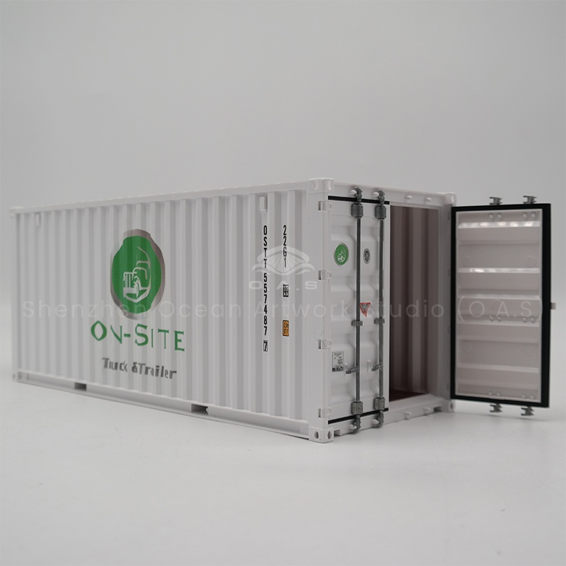 O.A.S professional container model manufacturers, the main 20-foot container model. Shipping agency creative container model cleverly combines shipping elements with innovative design, 1:20 replica of real container details. Support batch wholesale, cost-effective pull full. Whether it is the ship agency company to do publicity, or the exhibition layout to attract traffic, the sea art square model can be useful, welcome to inquire. Amber@vesselmodel.com Tel: +86 18038048785