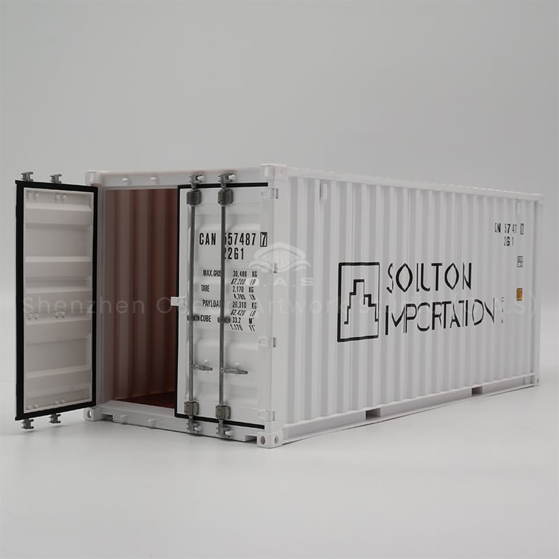 【LAC】O.A.S Factory Customized 1:20 Scale Plastic CAN Container Model Paper Crafts Shipping Boxes for Gift  Easter Occasions