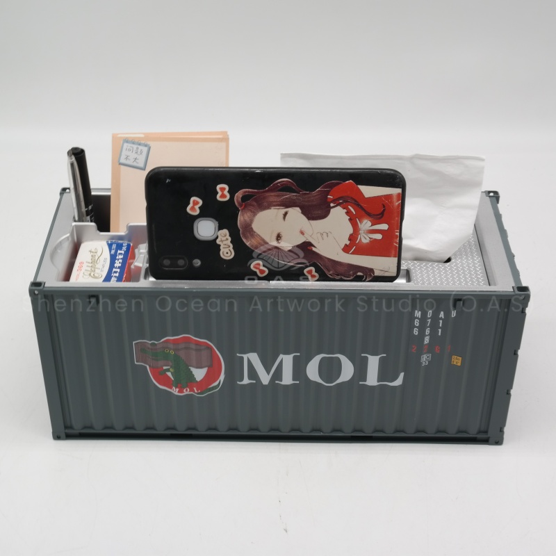 【LAC】O.A.S Container Model Factory Scale1:20 Shipping Container Logistics MOL Customized Plastic Storage Box Container Model