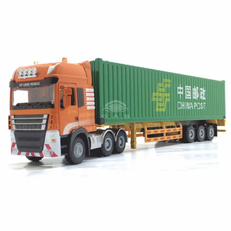 O.A.S container truck model manufacturers, professional custom 1:50 logistics set card model company gifts. The model is highly restored with exquisite craftsmanship, and every detail demonstrates professionalism. It can cleverly integrate the elements of the company, whether it is business gifts or employee benefits, it can convey the speed and strength of logistics enterprises and show the style of enterprises. Amber@vesselmodel.com Tel: +86 18038048785