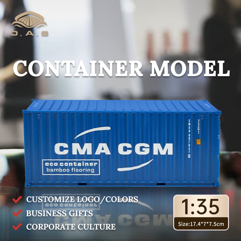 【LAC】1:35Container model/Customize logo colors/Cma cgm