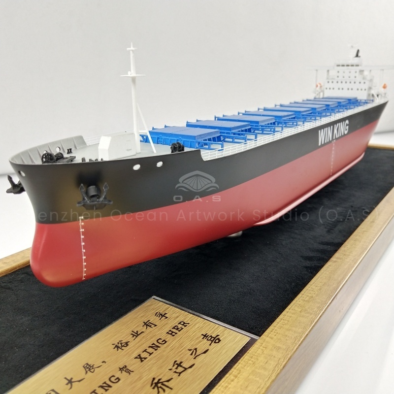 【NAC】Customized 65cm Plastic Bulk Cargo Ship Model Factory Shipping Gift Novelty Gifts