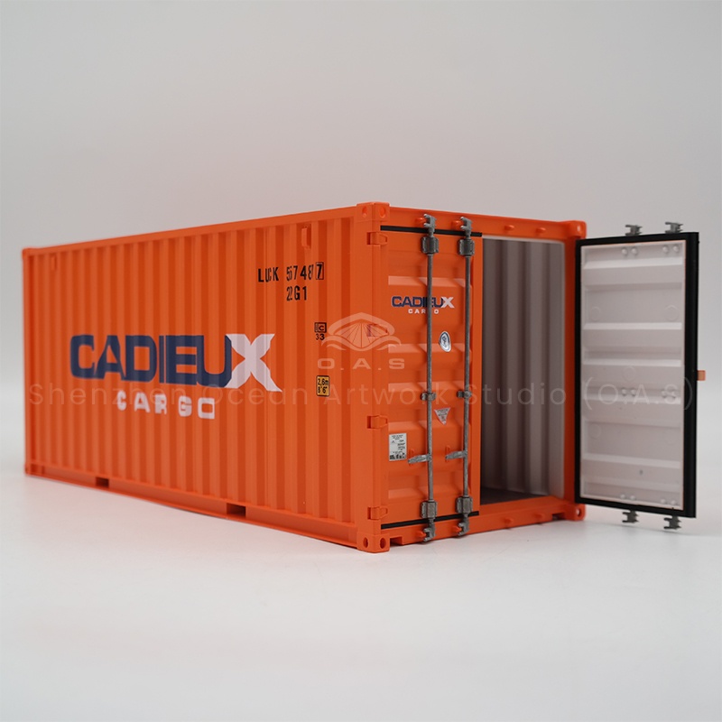 O.A.S ingenuity to create 1:20 engineering container model, in strict accordance with the physical scale production, every detail is lifelike. Support logo customization, whether it is the company name, logo, or specific promotional language, can be cleverly integrated. This model is not only a beautiful shipping gift, but also the right hand of corporate publicity, for you to highlight the unique brand charm.Amber@vesselmodel.com Tel:+86 18038048785
