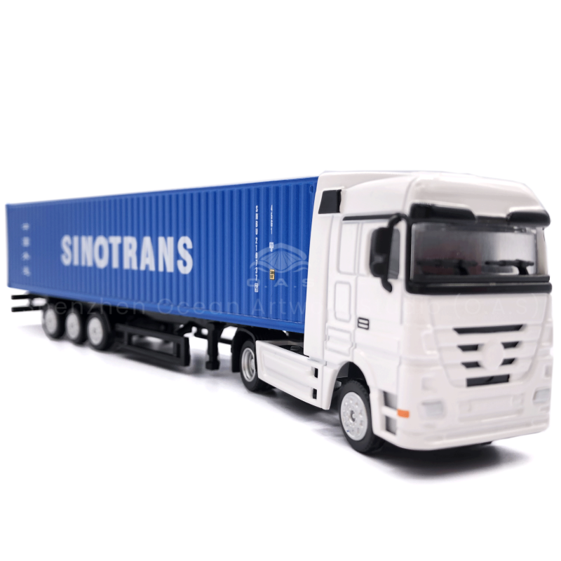 The O.A.S factory has been deeply engaged in the field of models for 17 years, and has created 1:87 SINOTRANS alloy container truck models. Carefully selected alloy material, strong and resistant, perfect reproduction set card appearance, small parts are lifelike. Make every effort to customize the exclusive logo for the enterprise, deeply integrate the brand elements, and make the model become a bright publicity card. Excellent quality, free mail home, for you to save worry and effort. Amber@vesselmodel.com Tel: +86 18038048785