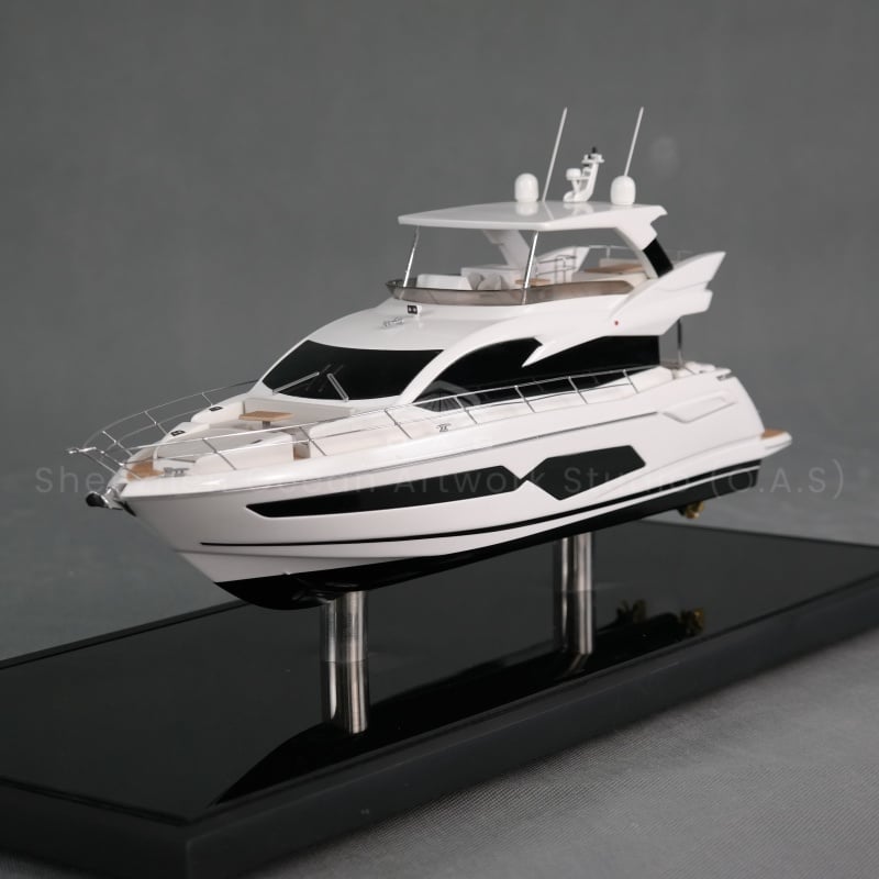 【NAC】Handmade Plastic Crafts featuring Beneteau Ferretti Other Luxury Yachts Nautical Gift Ocean Customized 45cm Riva Yacht Model