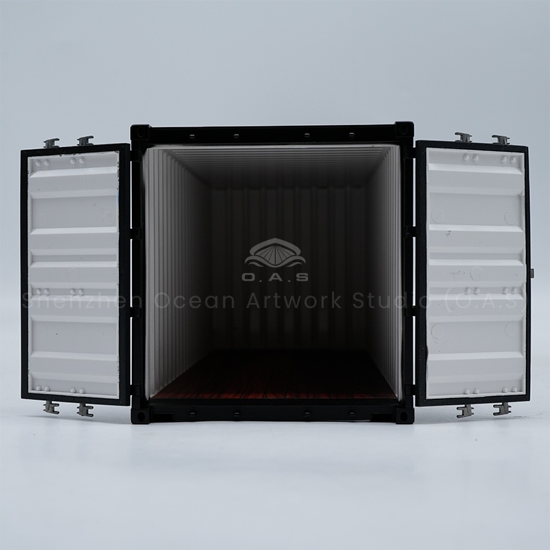 O.A.S ship model factory ingenuity to create 1:20 shipyard container container model company logo customization service. We use deep industry experience, combined with shipyard culture and brand elements to design, the use of 3D modeling, CNC machining and other technologies, accurate restoration of model details, the logo cleverly integrated into it, to help the shipyard stand out in the publicity and promotion. Amber@vesselmodel.com Tel: +86 18038048785