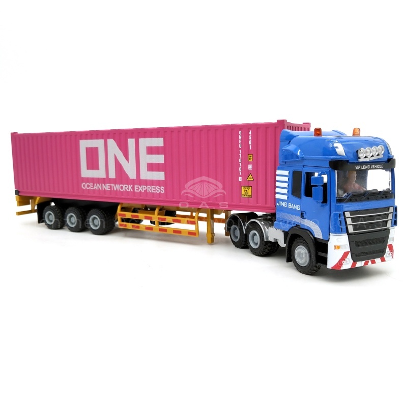 O.A.S shipping gift ship model factory, 17 years to focus on creating boutique. 1:50 Gift custom alloy container truck model not to be missed! The model is made of high quality alloy, delicate workmanship, and true to the appearance of the truck. Support logo customization, whether it is corporate publicity, business gifts, can integrate unique elements, highlight personality, welcome to consult and customize. Amber@vesselmodel.com Tel: +86 18038048785