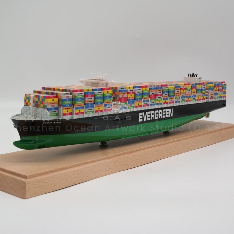 【LAC】O.A.S Factory's Customized 45cm EVERGREEN Container Ship Model 1:888 Scale Model for Shipping for Business & Promotional Gifts