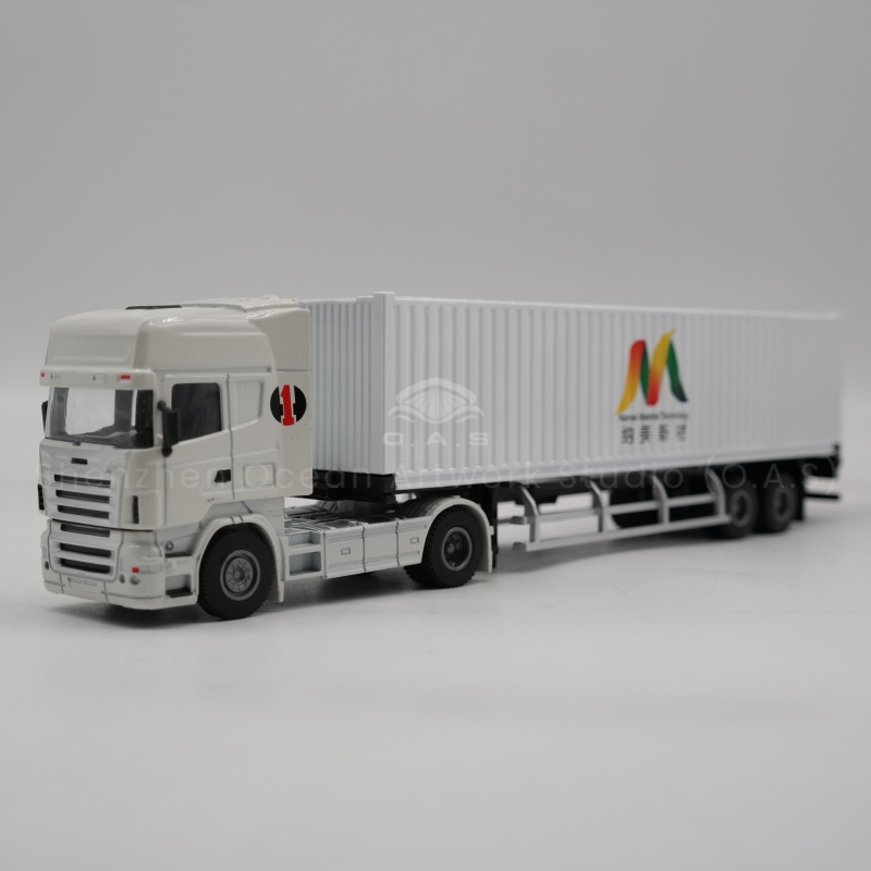 【LAC】O.A.S Container Model Factory Shipping Gift Customized 1:50 NMXC Alloy Material  Container Model Truck