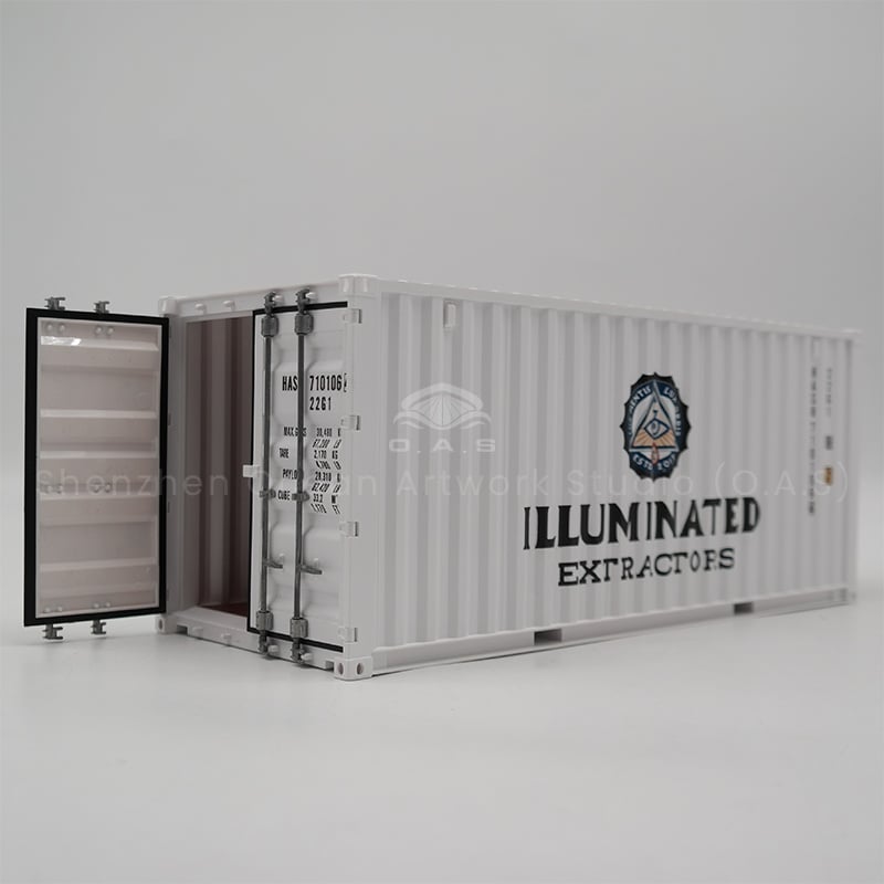 【LAC】O.A.S Container Model Factory scale1:20 Plastic Crafts Shipping Boxes ILLUMINATED Miniature Container Model