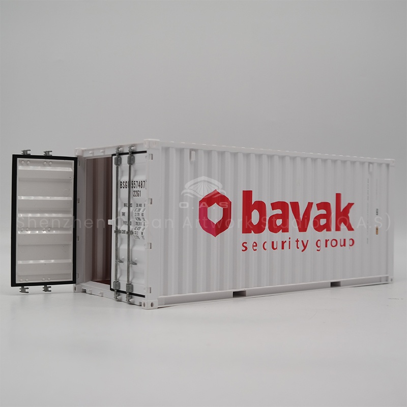 【LAC】O.A.S. Fabrika Modello Containeris Ad Usum Proprium Scala 1:20 Artes Plasticae Cistulae Navigii Bavak Modello Containeris Ex Charta Factum Pro Dono Negotiorum