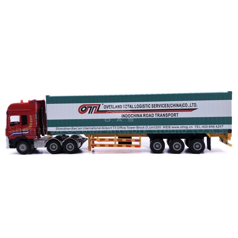 O.A.S model factory, focusing on model making for 17 years, launched 1:50 container truck model for teaching. Selection of high-quality materials, fine restoration of vehicle structure, help teaching. Support LOGO customization, whether it is schools, training institutions, can create exclusive collection card model gifts, both practical and commemorative significance, so that teaching more vivid, more intimate gifts. Amber@vesselmodel.com Tel: +86 18038048785