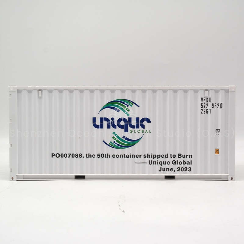 O.A.S ship model factory launched a 20-foot theme container model, which is highly restored to the real container style, excellent material selection and delicate technology. Provide a full range of logo customization services, the brand elements cleverly embedded. Whether it is a company thanking customers, participating in exhibitions, or a fan collection, this unique container model gift can accurately convey brand value and highlight style.Amber@vesselmodel.com Tel:+86 18038048785