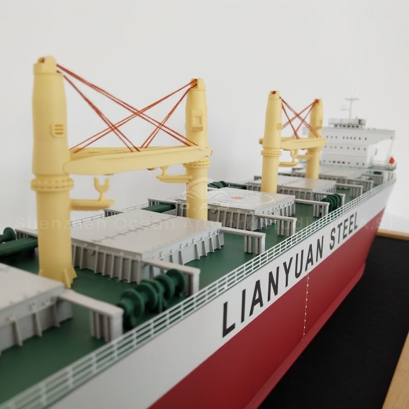 Looking for a creative gift for your business opening? O.A.S produced this 65cm shipping bulk carrier ship model small batch customization service is exactly what you want! The professional team has carefully built and accurately restored the details of the bulk carrier, from the hull lines to the cabin structure are lifelike. Small batch customization is flexible and convenient, and can be integrated into the company's elements, which means that the company sails ahead in the business sea after opening and returns with a full load.Amber@vesselmodel.com Tel: +86 18038048785